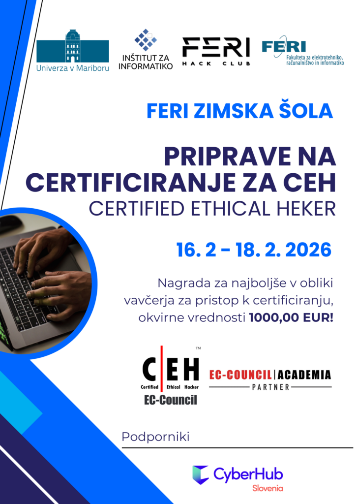 FERI zimska šola: Priprave na certificiranje za CEH