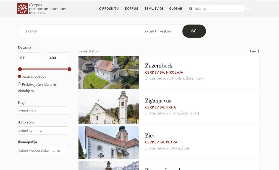 Digitalni korpus stenskega slikarstva