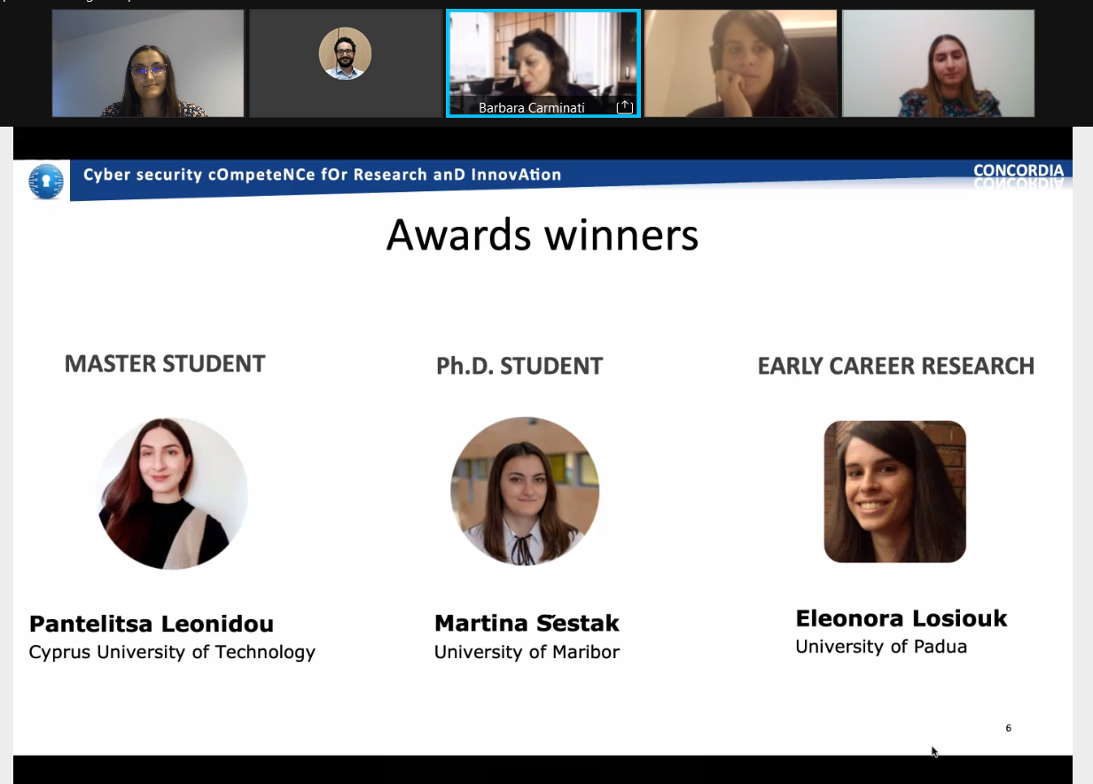 Martina Šestak zmagala v kategoriji doktorskih študentk na razpisu CONCORDIA WOMEN’s AWARDS