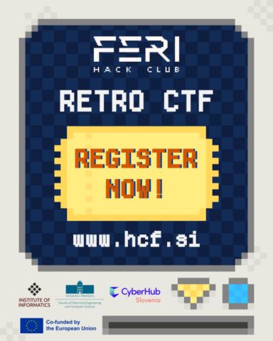 Vabilo na hekersko konferenco – Retro CTF