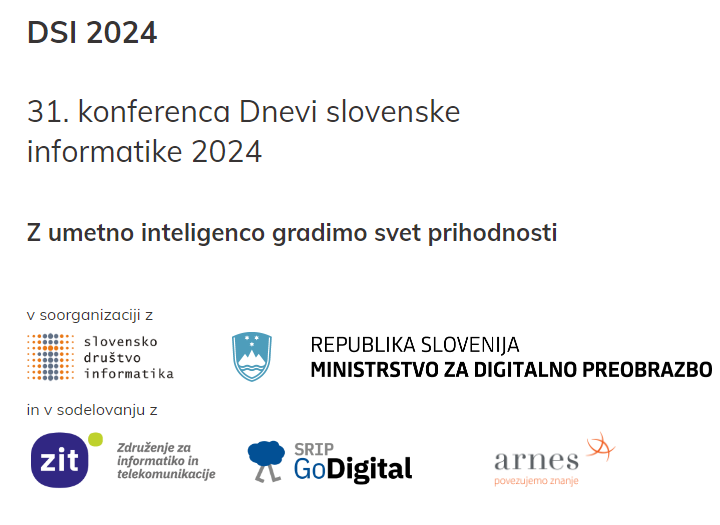 Udeležba na 31. konferenci Dnevi slovenske informatike 2024