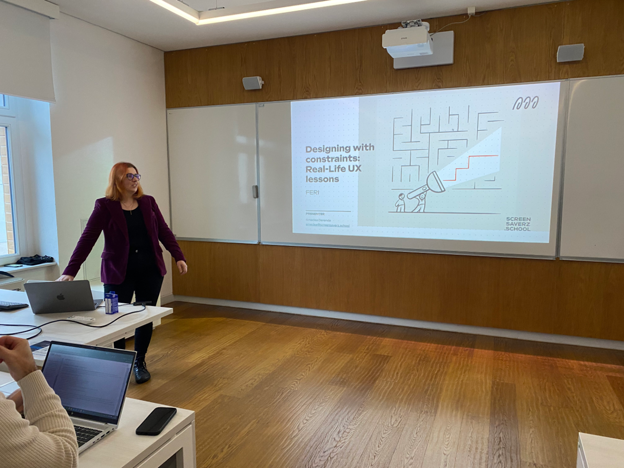 Vabljeno predavanje: UX oblikovalka in produktna vodja Amedea Derenda