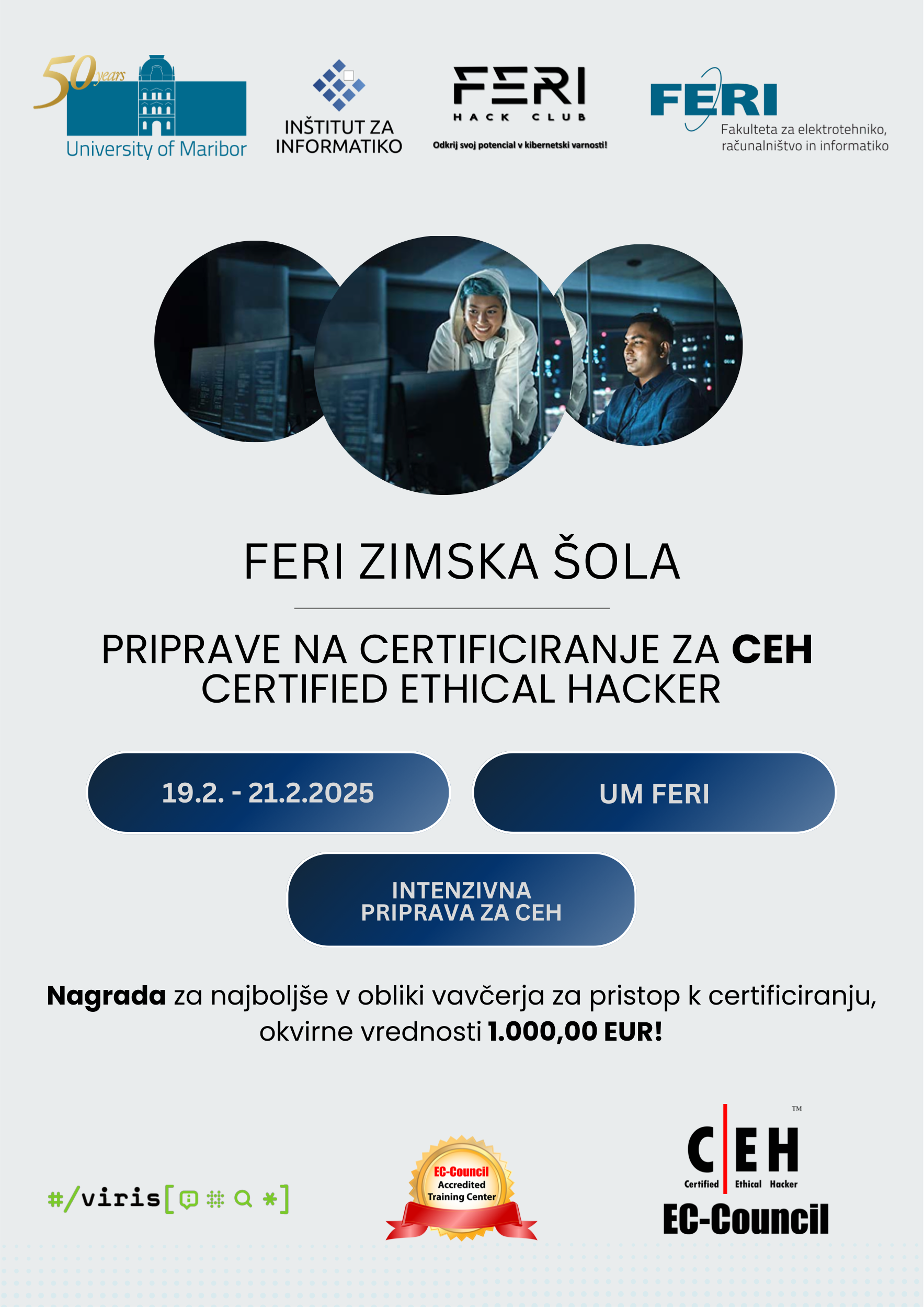FERI zimska šola: Priprave na certificiranje za CEH